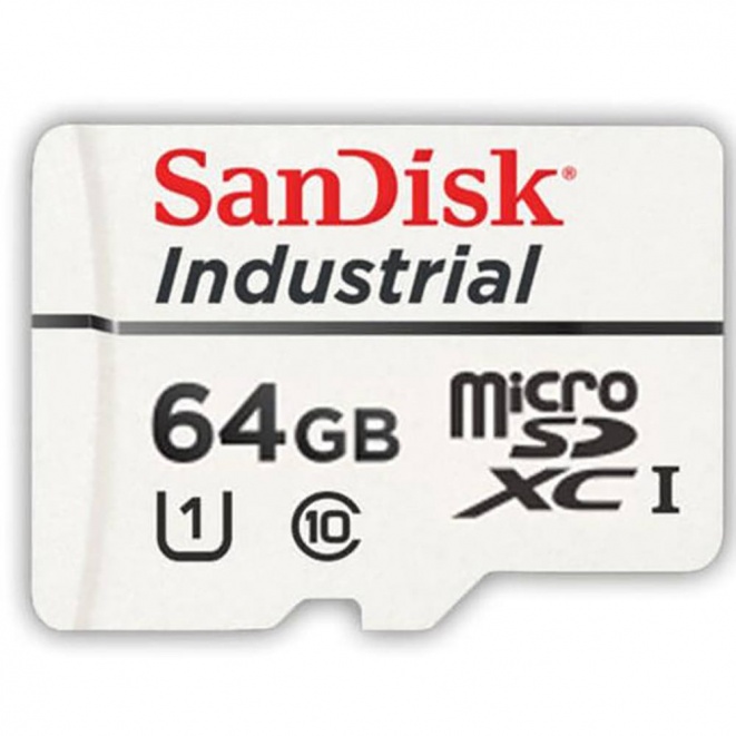 SanDisk Industrial MicroSDXC Class 10 Memory Card 64GB